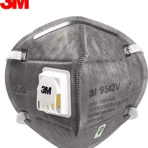ΜΑΣΚΑ ΠΡΟΣΤΑΣΙΑΣ ΤΗΣ 3Μ  9542V ΜΕ ΦΙΛΤΡΟ ΕΝΕΡΓΟΥ ΑΝΘΡΑΚΑ ME  ΒΑΛΒΙΔΑ ΕΚΠΝΟΗΣ